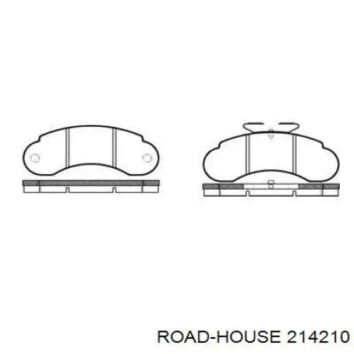 214210 Road House колодки гальмівні передні, дискові