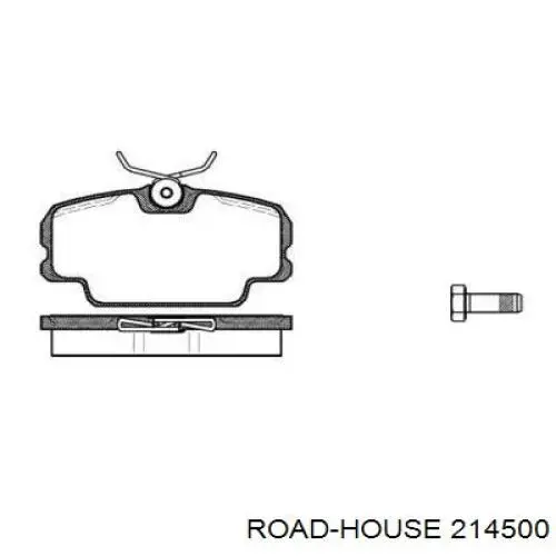 Колодки гальмові задні, дискові 214500 Road House