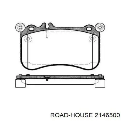 Колодки гальмівні передні, дискові 2146500 Road House