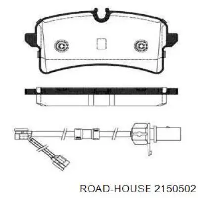 Колодки гальмові задні, дискові 2150502 Road House