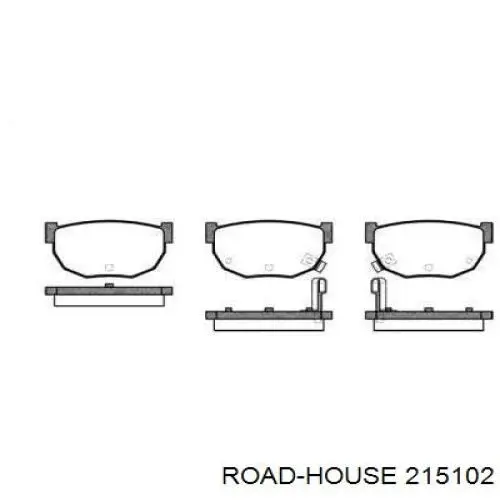 Колодки гальмові задні, дискові 215102 Road House