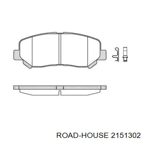 Колодки гальмівні передні, дискові 2151302 Road House