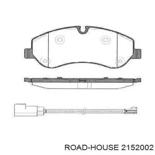 Колодки гальмівні передні, дискові 2152002 Road House