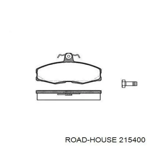 215400 Road House колодки гальмівні передні, дискові