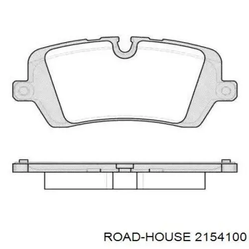 Колодки гальмові задні, дискові 2154100 Road House