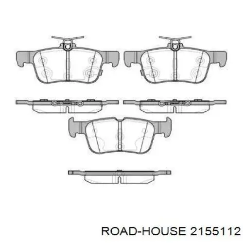 Колодки гальмові задні, дискові 2155112 Road House