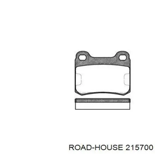 Колодки гальмові задні, дискові 215700 Road House