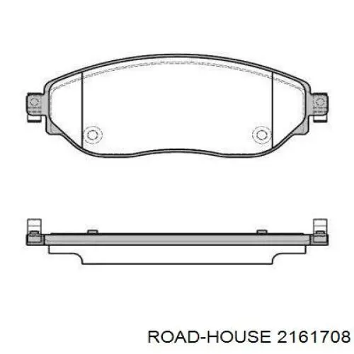 Колодки гальмівні передні, дискові 2161708 Road House