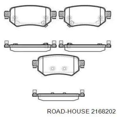 Колодки гальмові задні, дискові 2168202 Road House