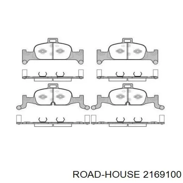 Колодки гальмівні передні, дискові 2169100 Road House