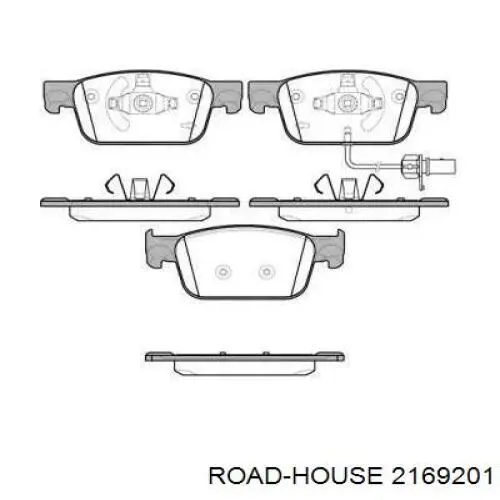 Колодки гальмівні передні, дискові 2169201 Road House