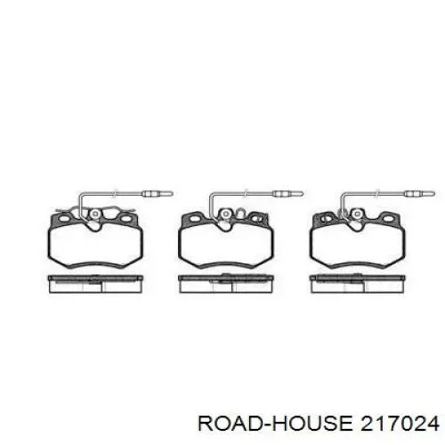 217024 Road House колодки гальмівні передні, дискові