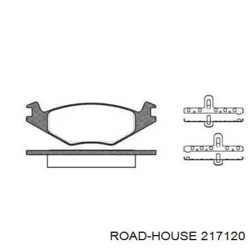 Колодки гальмівні передні, дискові 217120 Road House