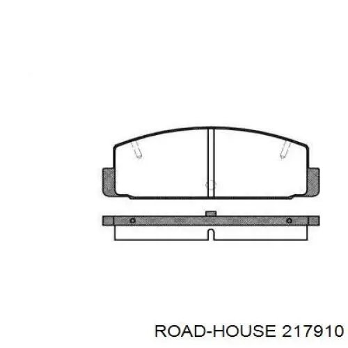 Колодки гальмові задні, дискові 217910 Road House