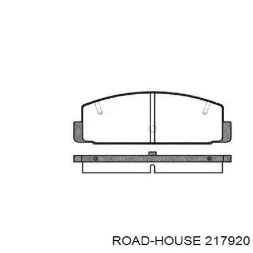 Колодки гальмові задні, дискові 217920 Road House