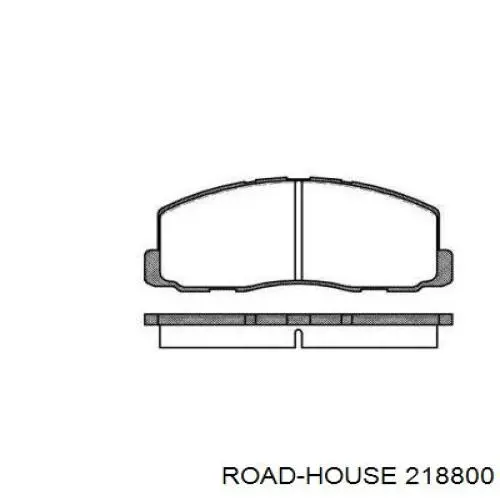 218800 Road House колодки гальмівні передні, дискові