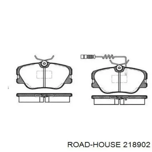 Колодки гальмівні передні, дискові 218902 Road House