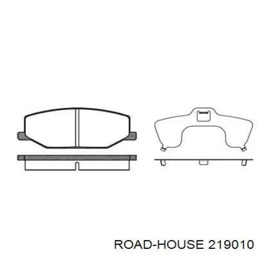 Колодки гальмівні передні, дискові 219010 Road House