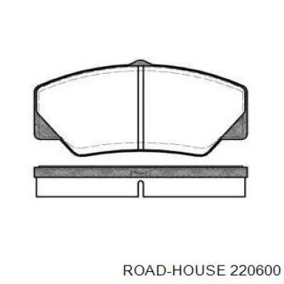 220600 Road House колодки гальмівні передні, дискові