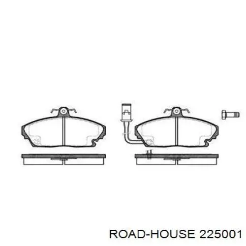 Колодки гальмівні передні, дискові 225001 Road House