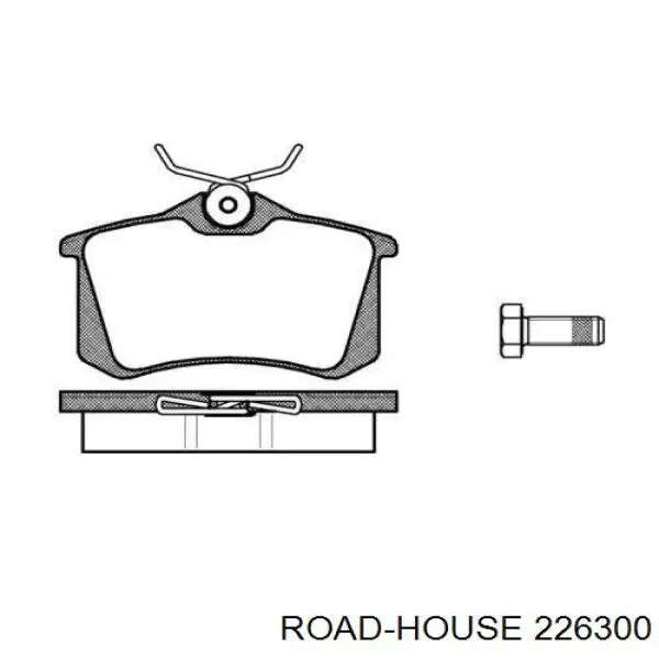 Колодки гальмові задні, дискові 226300 Road House