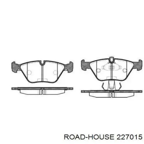 Колодки гальмівні передні, дискові 227015 Road House