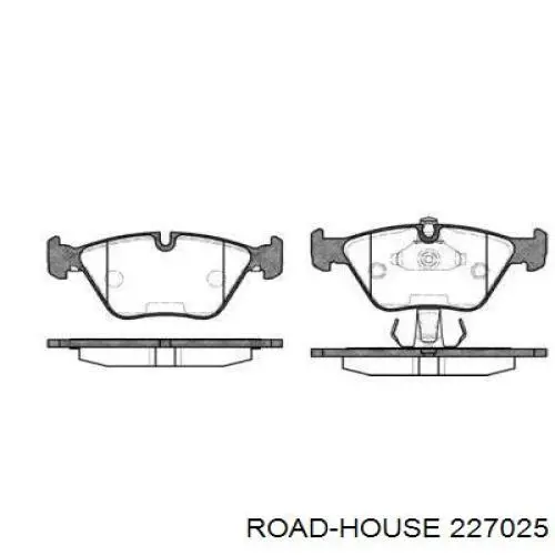 227025 Road House колодки гальмівні передні, дискові
