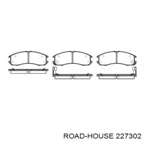 227302 Road House колодки гальмівні передні, дискові