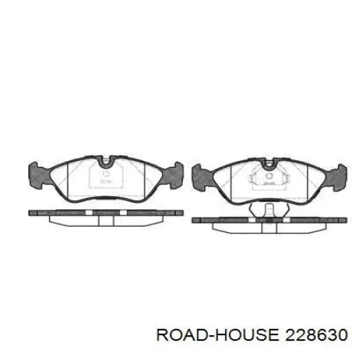 228630 Road House колодки гальмівні передні, дискові