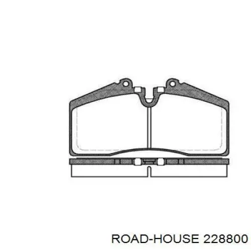 Колодки гальмівні передні, дискові 228800 Road House