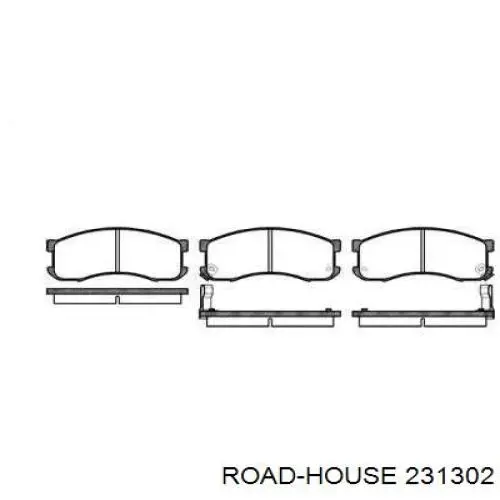 Колодки гальмівні передні, дискові 231302 Road House