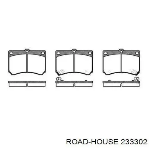 233302 Road House колодки гальмівні передні, дискові