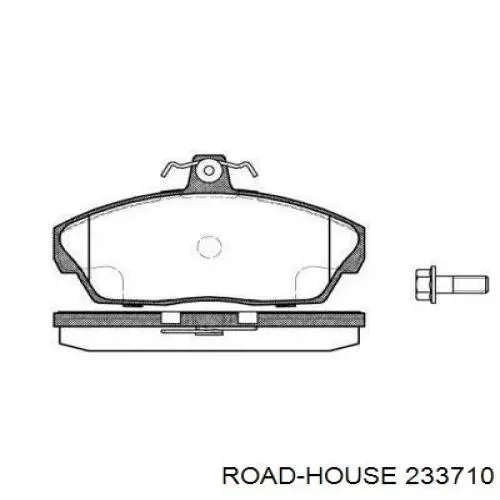 Колодки гальмівні передні, дискові 233710 Road House