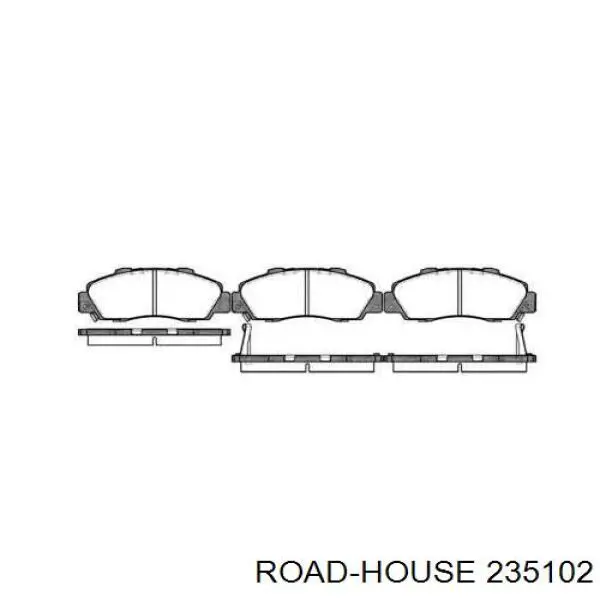 235102 Road House колодки гальмівні передні, дискові