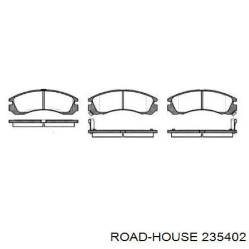 Колодки гальмівні передні, дискові 235402 Road House