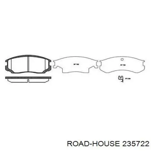 235722 Road House колодки гальмівні передні, дискові