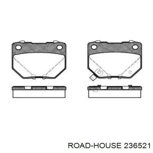 Колодки гальмові задні, дискові 236521 Road House