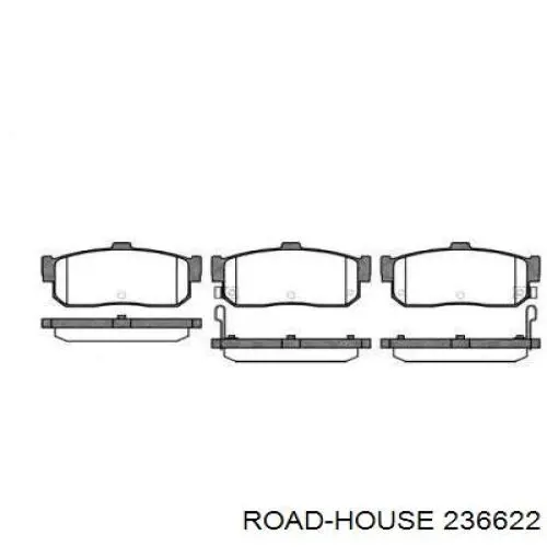 Колодки гальмові задні, дискові 236622 Road House