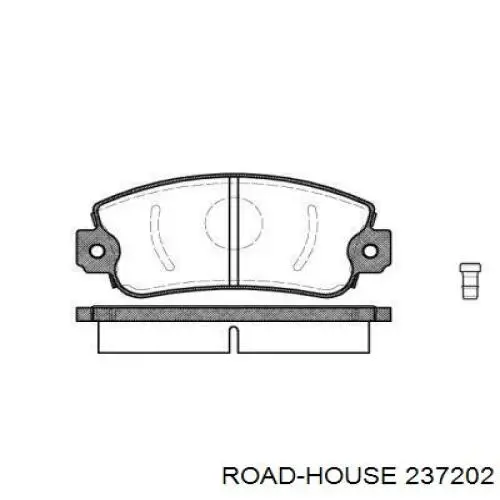 237202 Road House колодки гальмівні передні, дискові