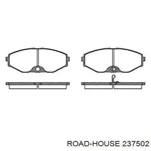 Колодки гальмівні передні, дискові 237502 Road House