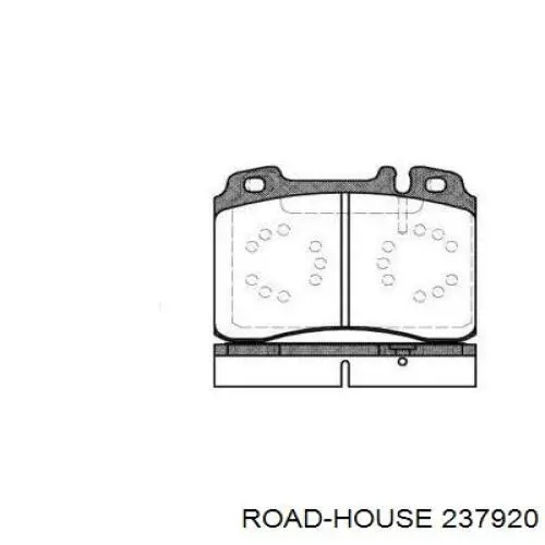 Колодки гальмівні передні, дискові 237920 Road House