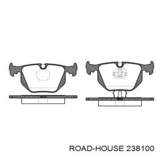 Колодки гальмові задні, дискові 238100 Road House