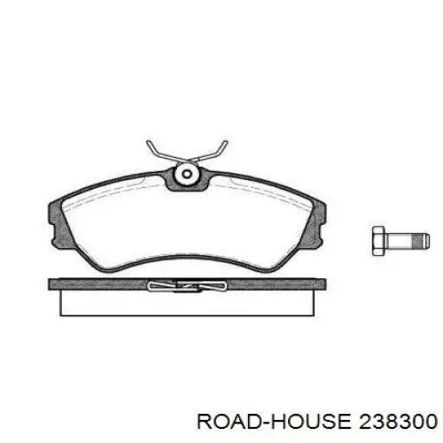 238300 Road House колодки гальмівні передні, дискові
