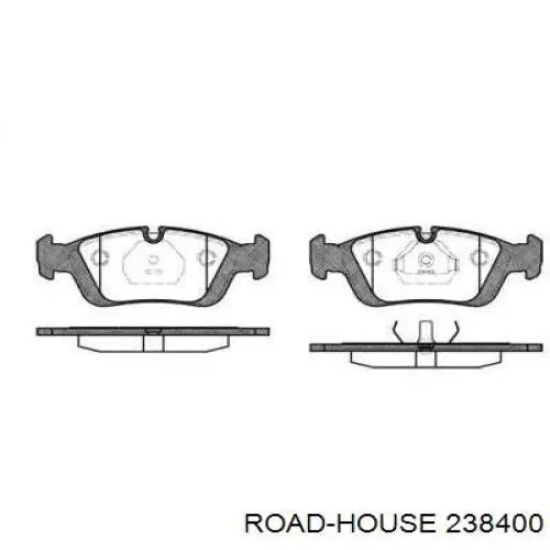 238400 Road House колодки гальмівні передні, дискові
