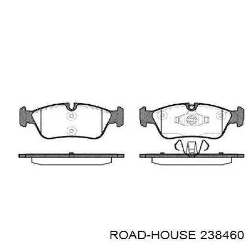 Колодки гальмівні передні, дискові 238460 Road House