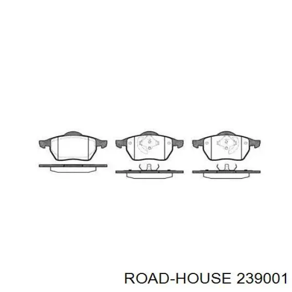 Колодки гальмівні передні, дискові 239001 Road House