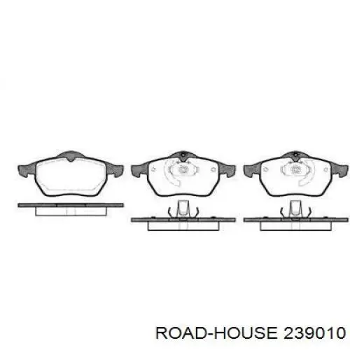 239010 Road House колодки гальмівні передні, дискові