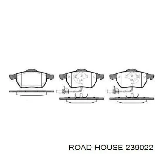 Колодки гальмівні передні, дискові 239022 Road House