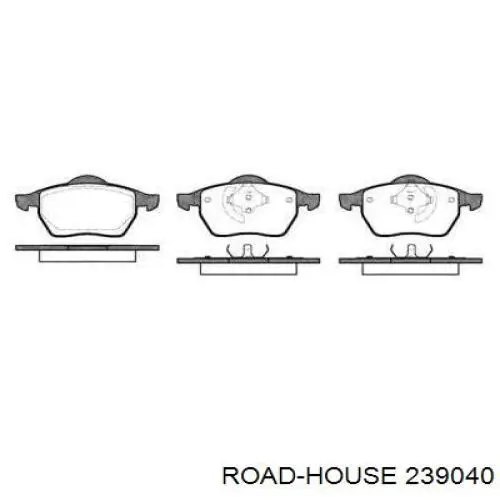 239040 Road House колодки гальмівні передні, дискові