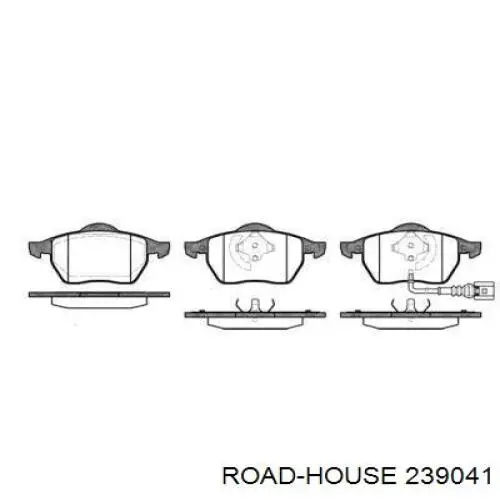 239041 Road House колодки гальмівні передні, дискові